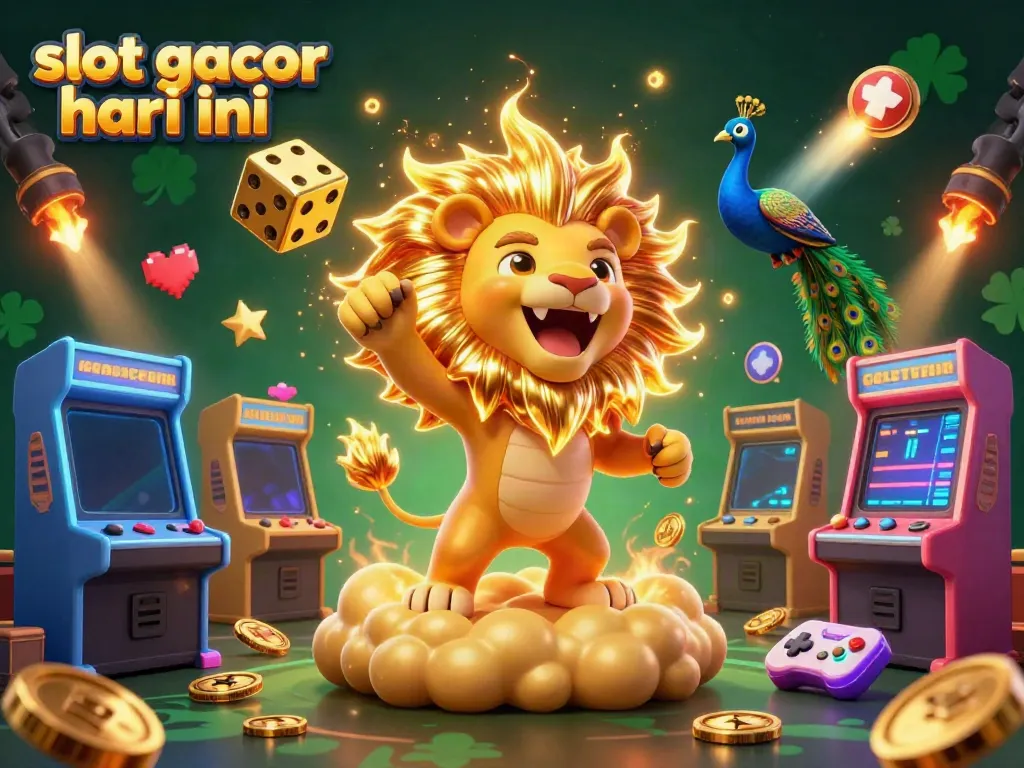 Experience exhilarating slot gacor hari ini with a vibrant 3D casino fantasy scene.