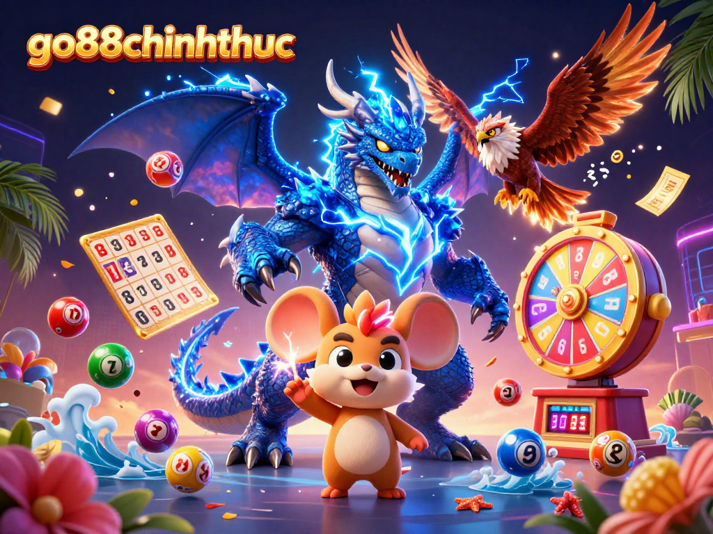 Experience thrilling gameplay with go88chinhthuc as colorful lottery elements bounce dynamically!
