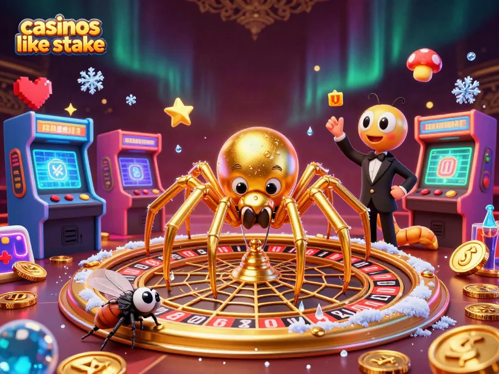 Experience the excitement at casinos like stake with a lively 3D scene of gaming characters!