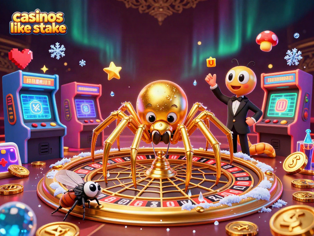 Experience the excitement at casinos like stake with a lively 3D scene of gaming characters!