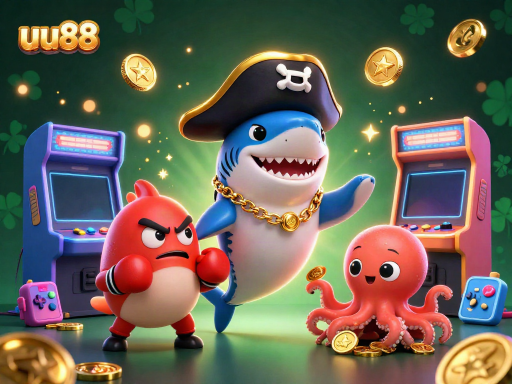 Join the thrilling gameplay of uu88 with colorful characters in a dynamic casino scene.