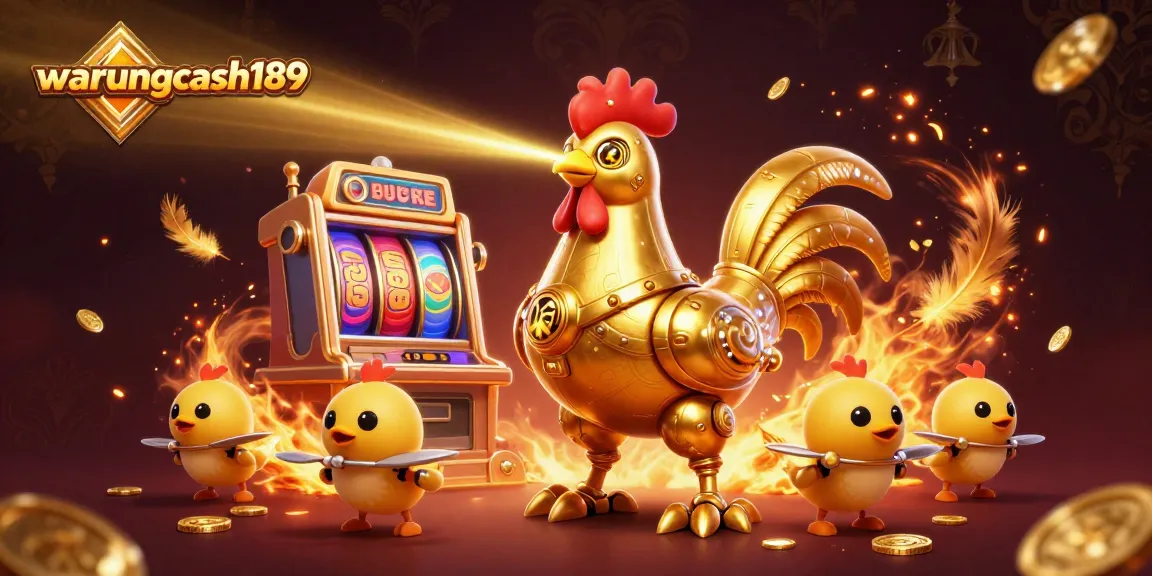 Win massive jackpots at warungcash189 with an engaging slot machine and golden rooster robot