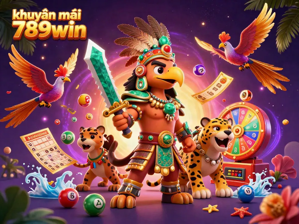 Engage with exciting khuyễn mãi 789win offerings in a vibrant casino scene featuring dynamic game elements.