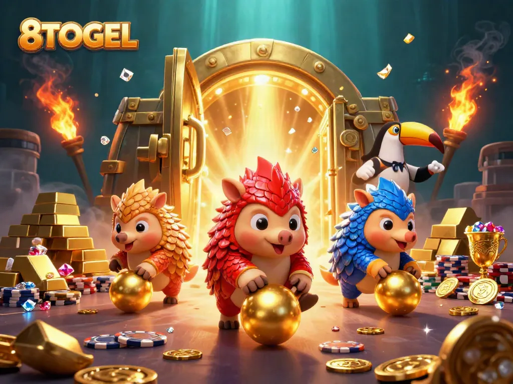 Rasakan keseruan bermain di 8TOGEL dengan pangolin yang saling bersaing dalam permainan kasino.