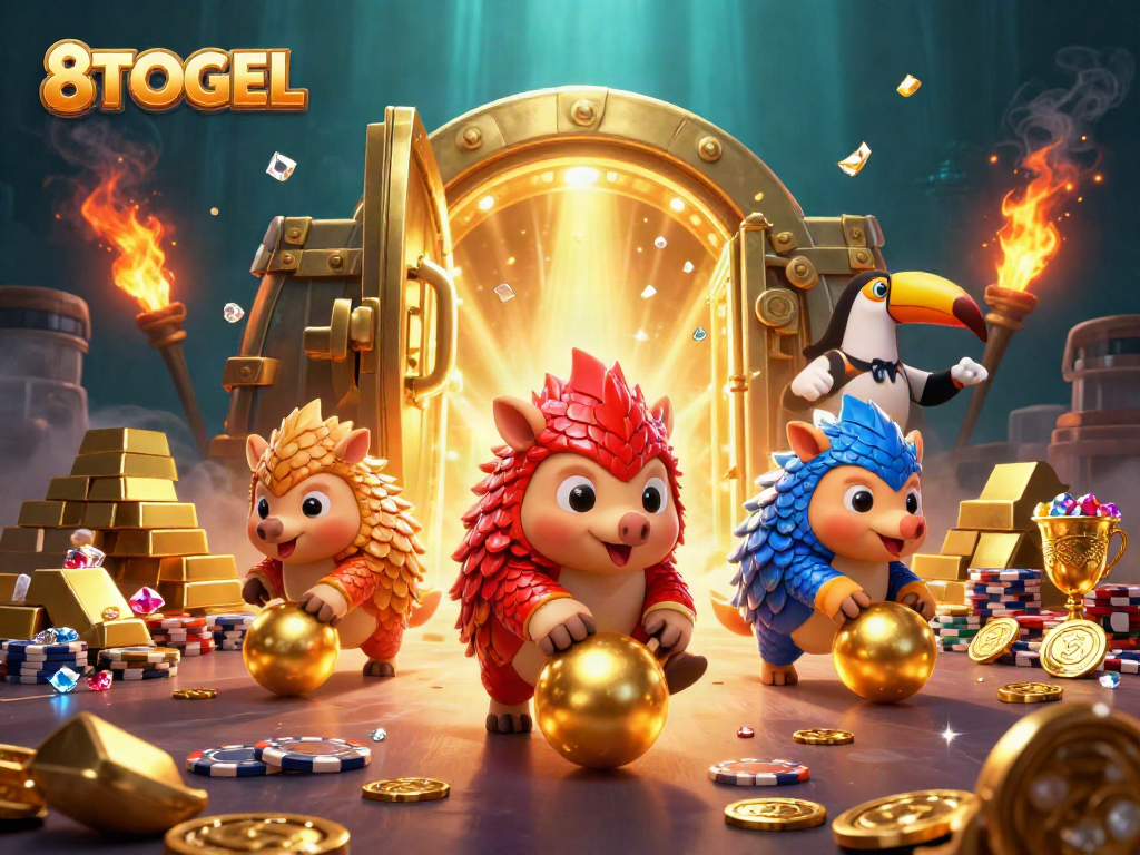 Rasakan keseruan bermain di 8TOGEL dengan pangolin yang saling bersaing dalam permainan kasino.