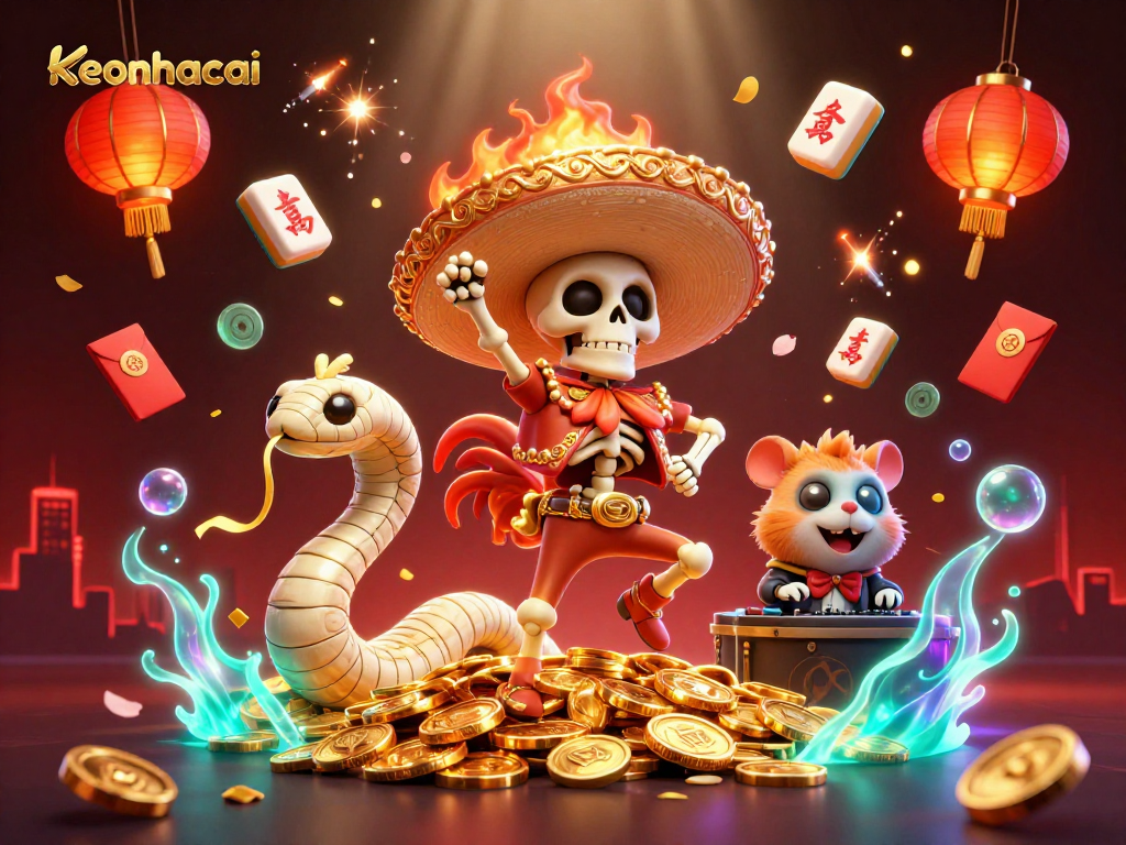 Experience winning with keonhacai through lively casino characters and stunning visuals.