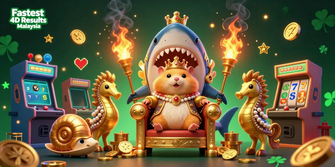 Experience the excitement of Fastest 4D Results Malaysia with vibrant 3D cartoon characters and gaming elements.