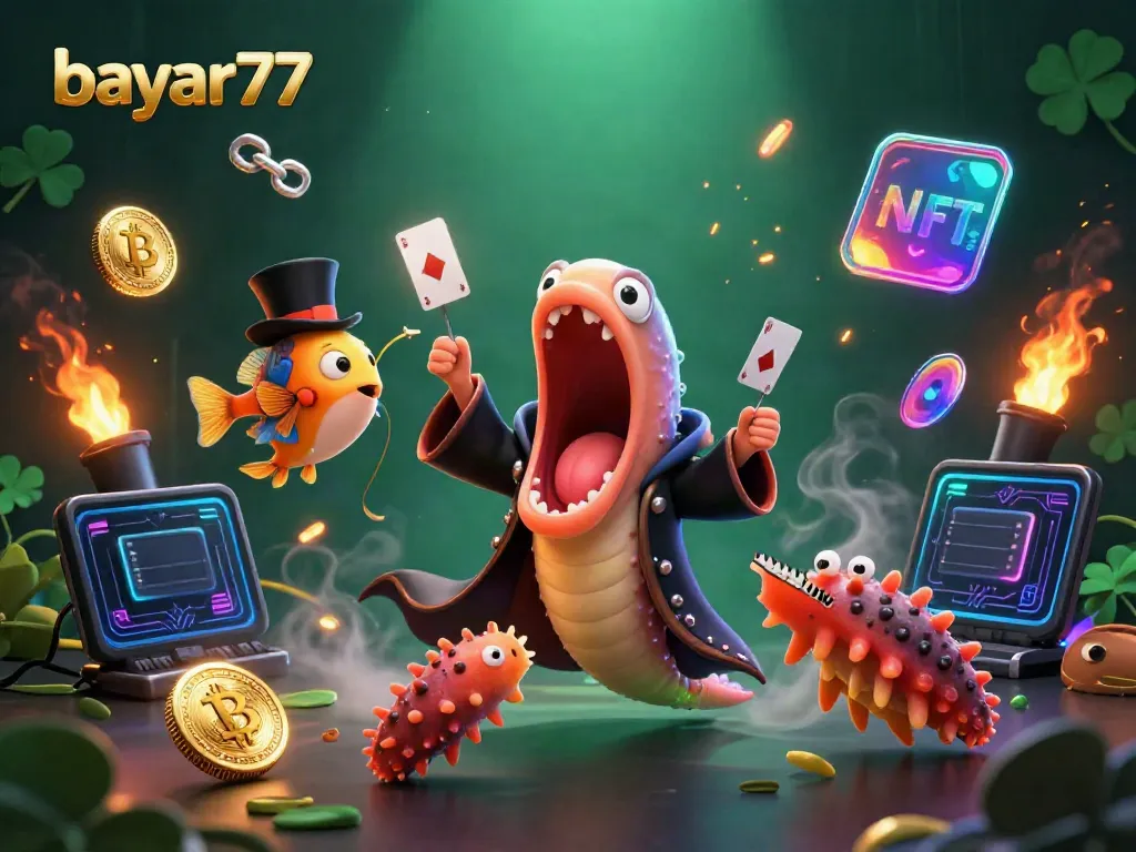 Experience seamless gaming at bayar77 with vibrant characters in a dynamic casino scene.