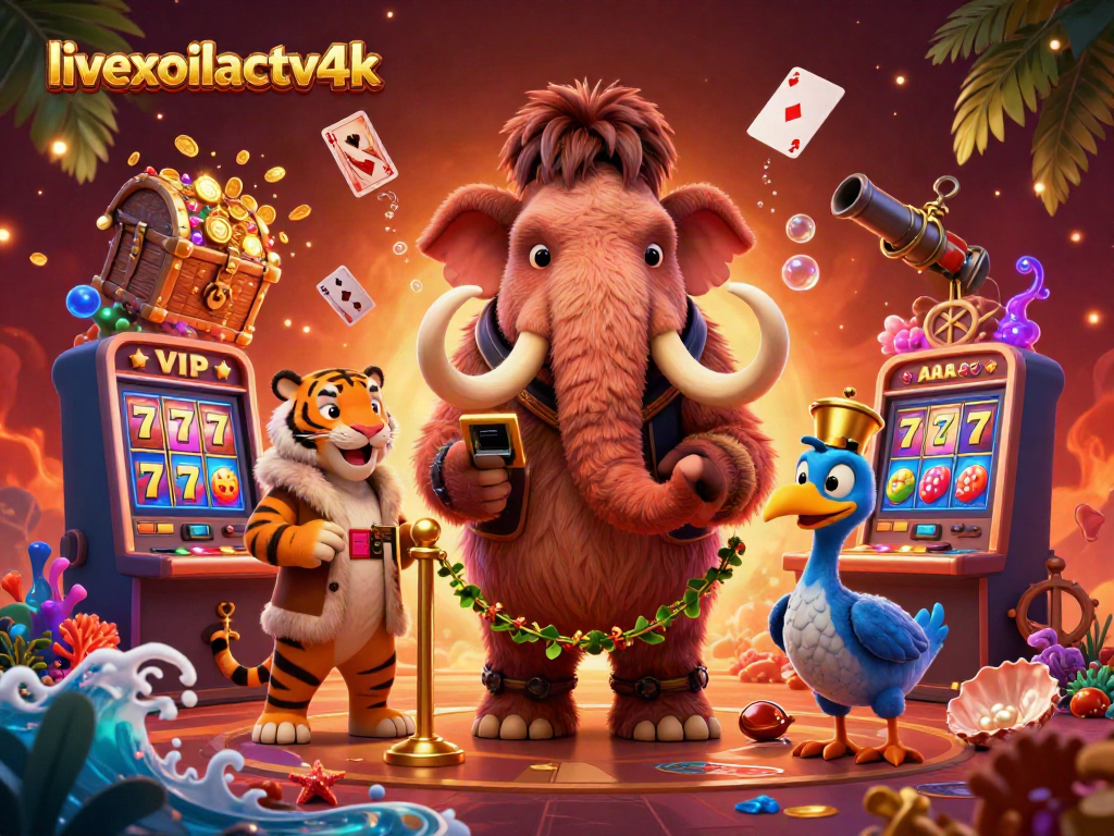 Experience exciting gaming at livexoilactv4k with vibrant characters and slot machines bursting with gems!