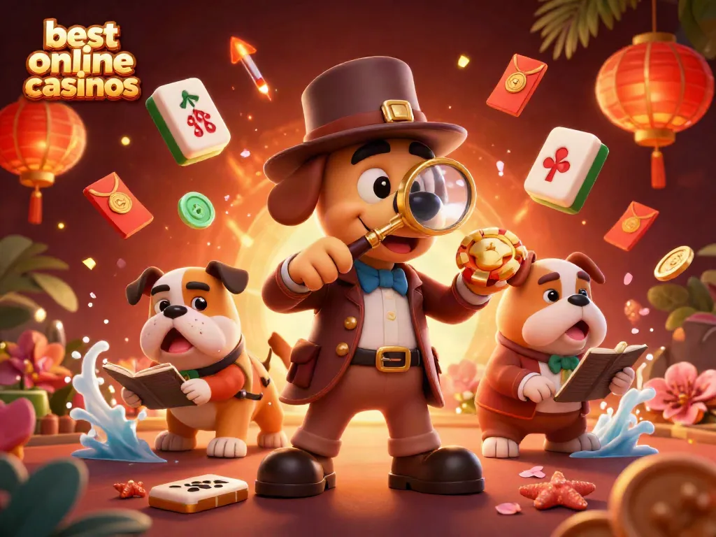 Experience the excitement of the best online casinos with a detective cartoon adventure.