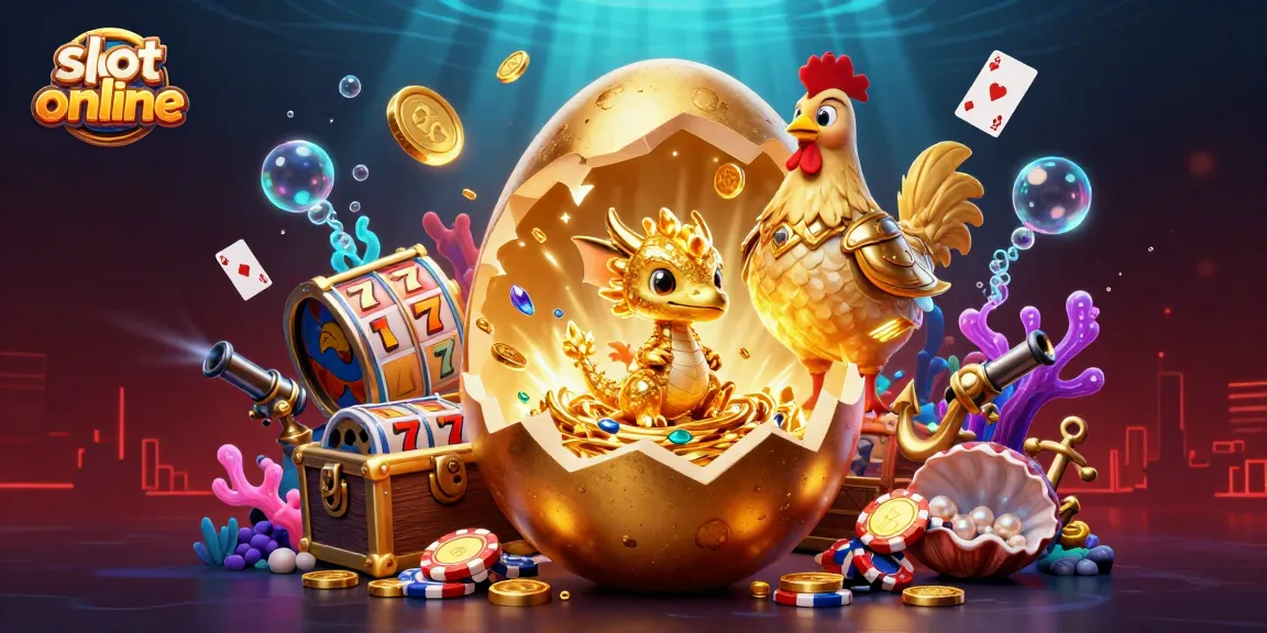 Slot online: Menangkan jackpot besar dengan naga emas dan chip poker yang mengagumkan.