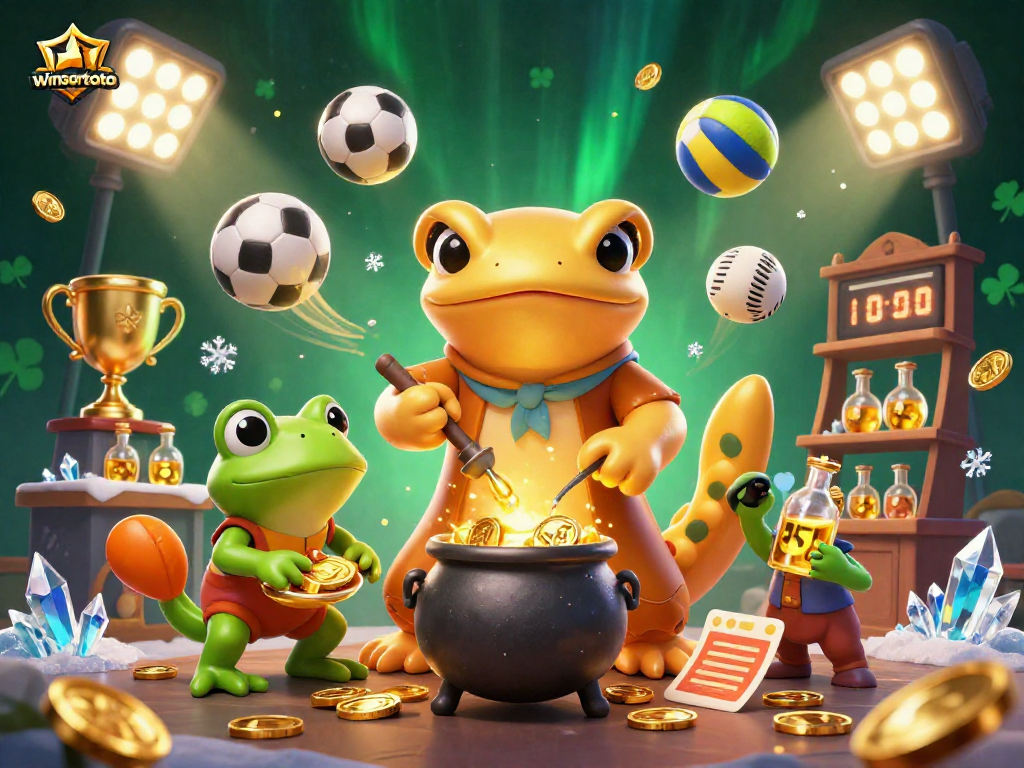 Menangkan taruhan di winsortoto dengan ilustrasi kasino 3D yang memukau dan elemen olahraga.