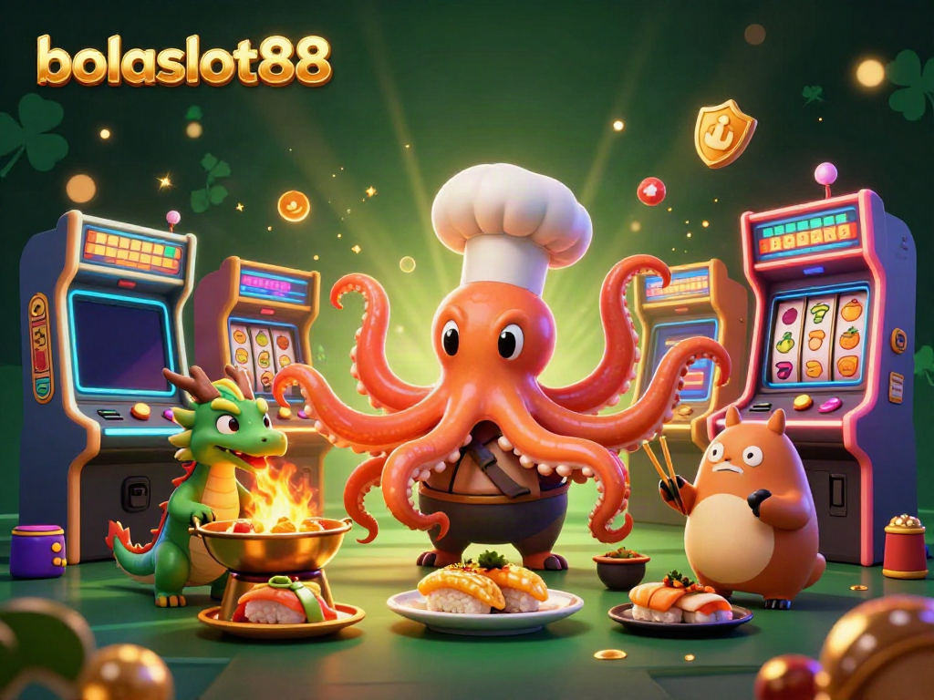 Experience the vibrant excitement of bolaslot88 with immersive 3D casino-themed illustration.