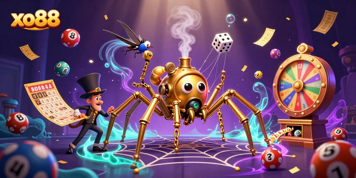 Catch thrilling moments at xo88 with a steampunk spider and dynamic gaming elements.