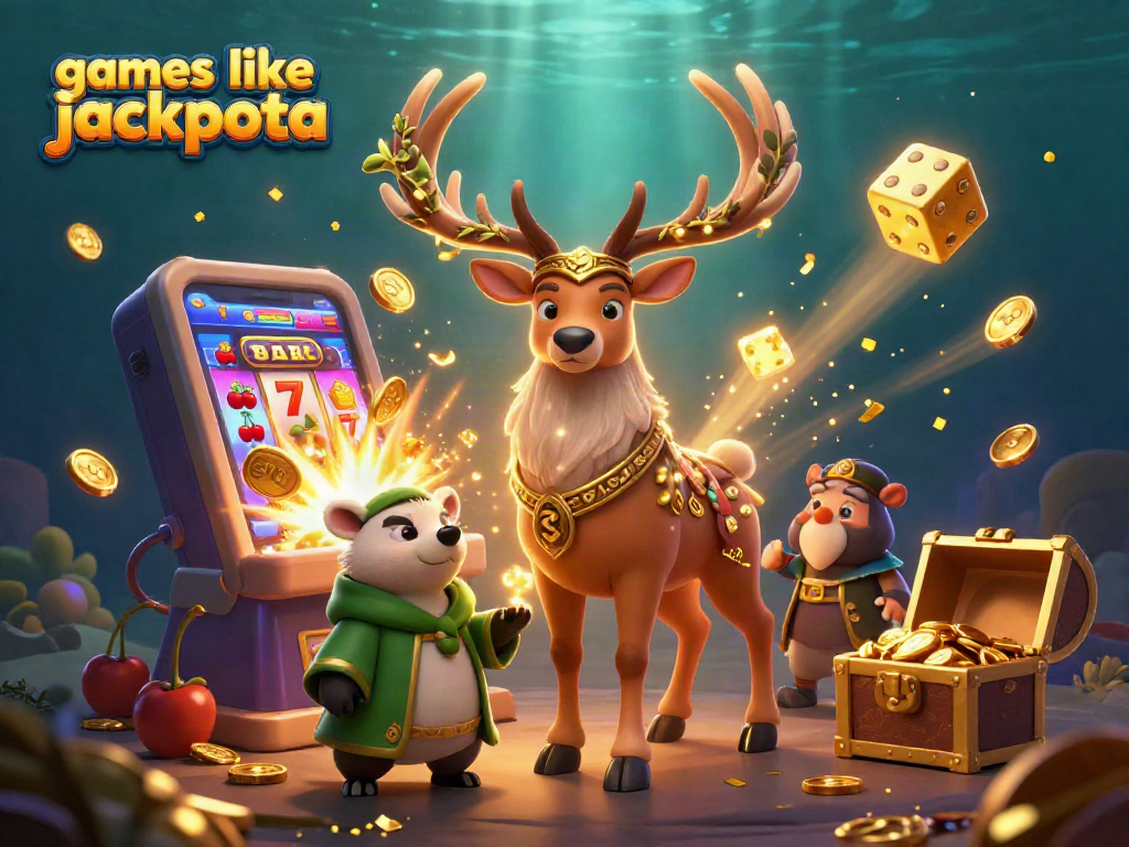 Engage with games like jackpota through this vibrant 3D casino illustration showcasing thrilling slots.