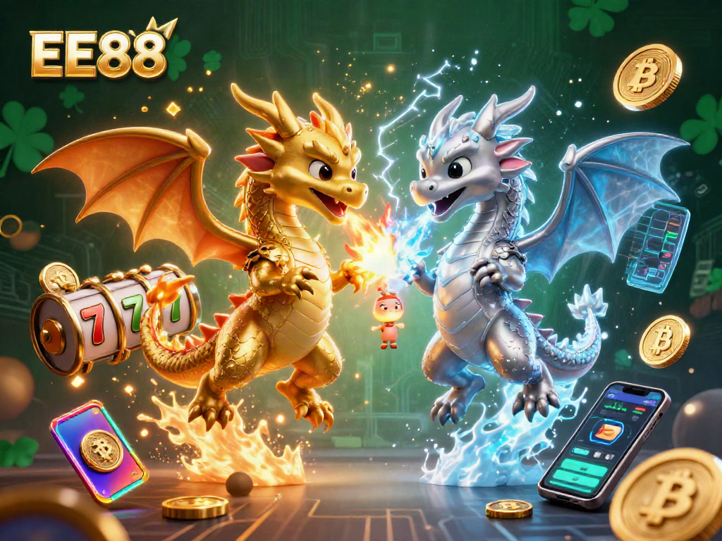 Engage with the thrilling world of EE88 casino games featuring dynamic dragons and crypto elements.