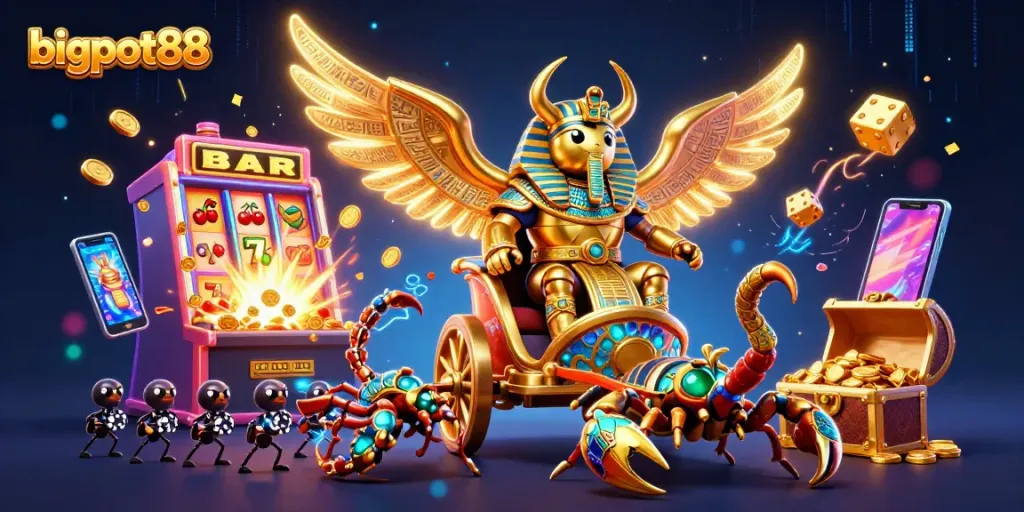 bigpot88 menawarkan pengalaman kasino dengan ilustrasi 3D yang penuh warna dan detail.