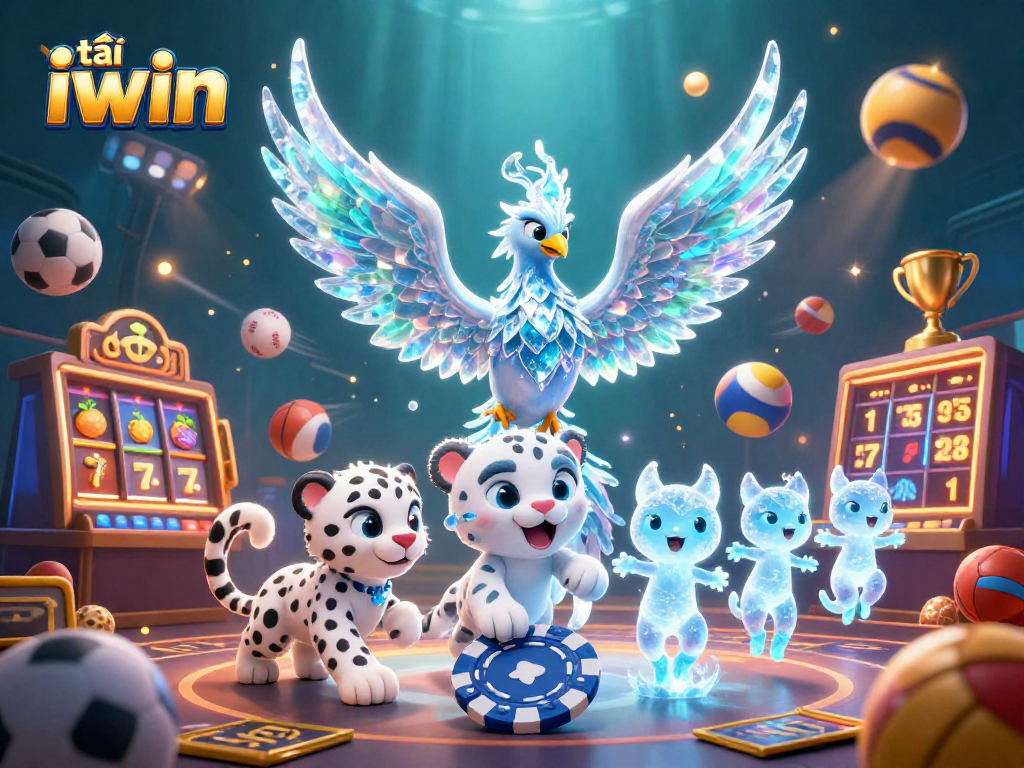 Play the exciting game with tải iwin featuring vivid ice phoenix and slot elements.