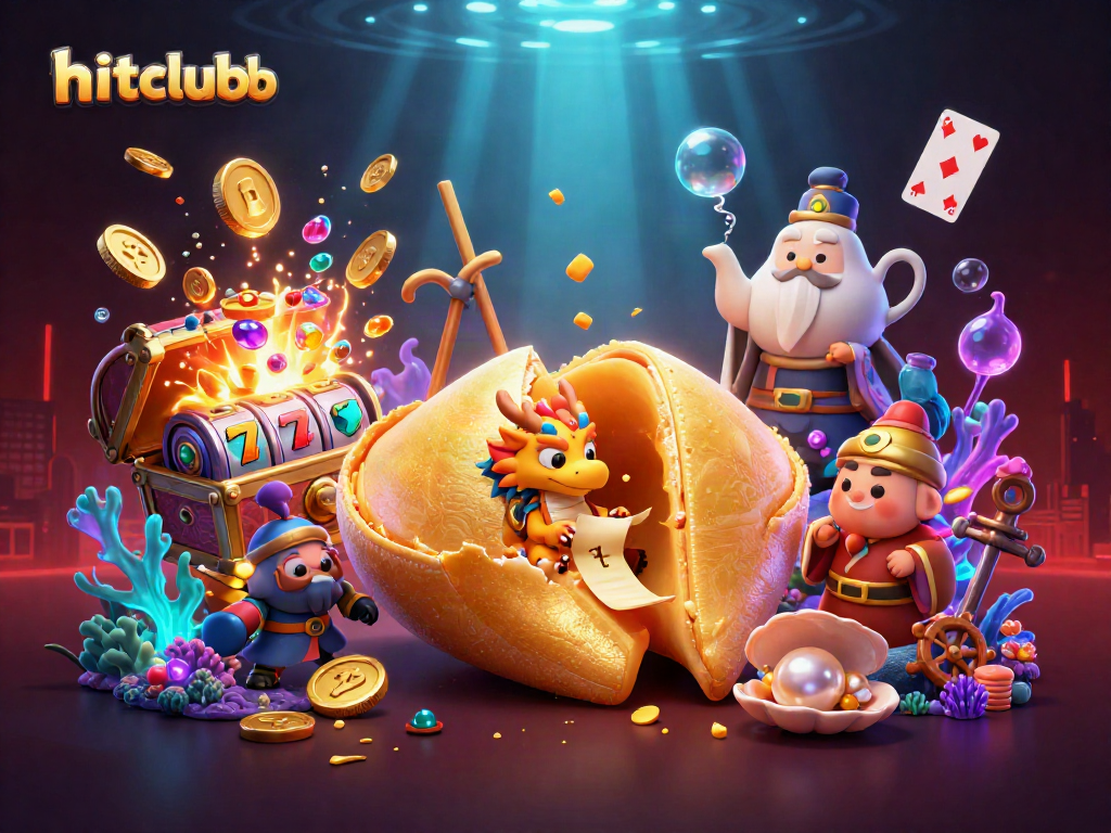 Play slots and win big with hitclubb's dynamic casino adventure illustration.