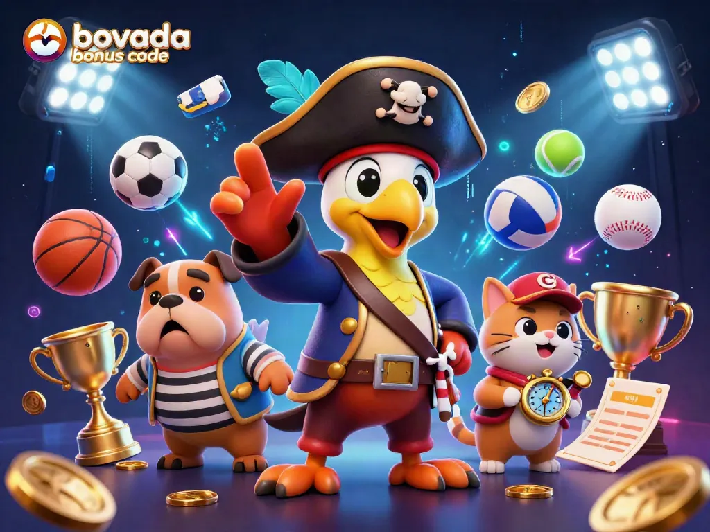 Experience excitement with the current bovada bonus code for exclusive gambling promotions, featuring dynamic sports elements.