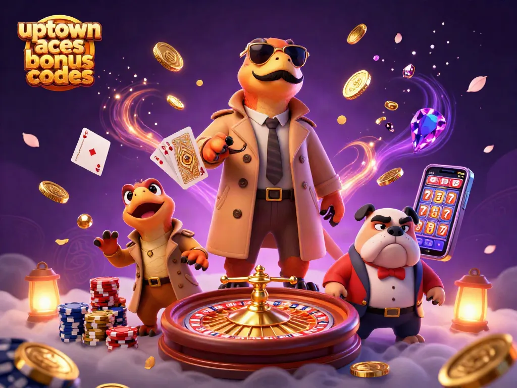 Engage with incredible uptown aces bonus codes and discover raptors in a trench coat entering a casino!