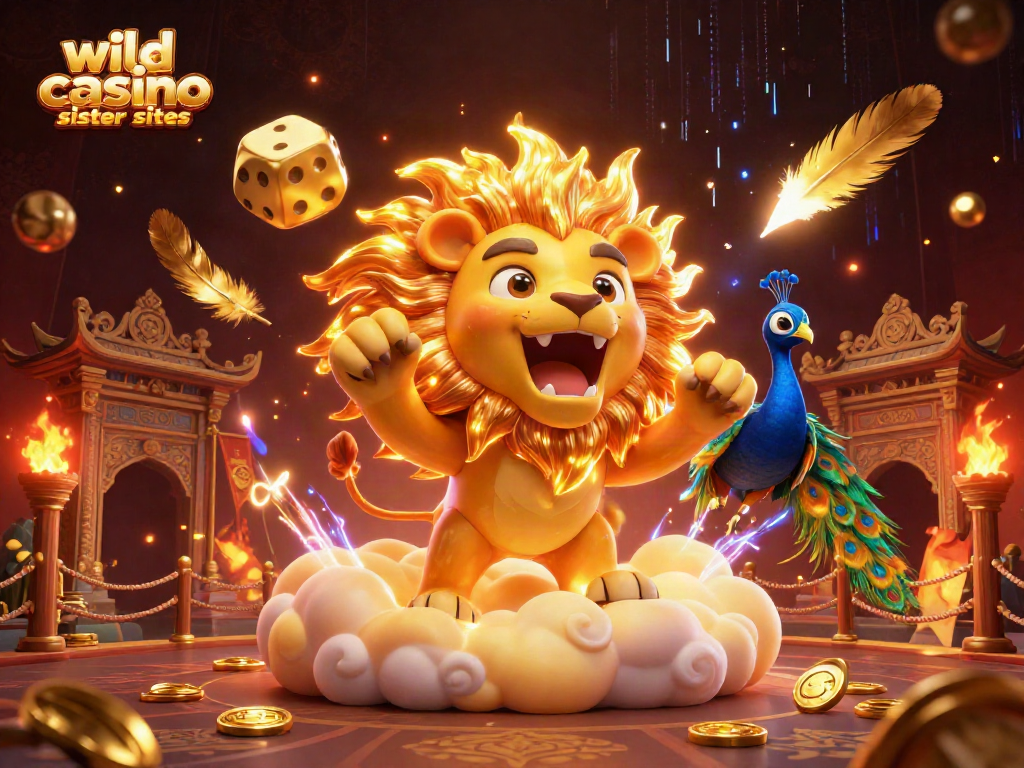 Experience the excitement of wild casino sister sites with dynamic characters and vibrant casino elements.