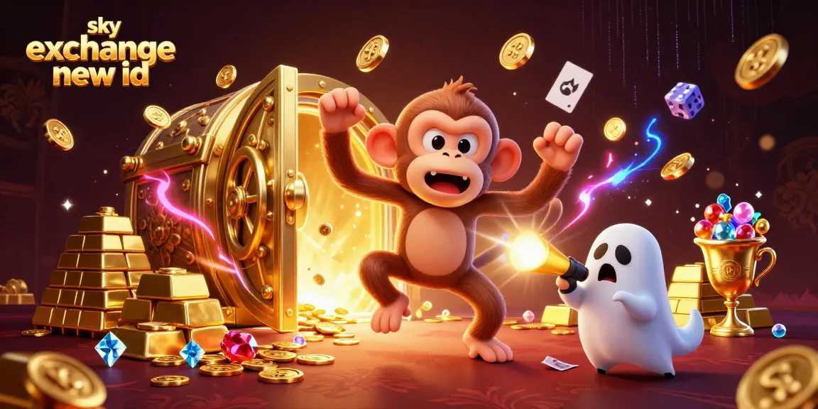 Experience the excitement with a sky exchange new id while a poltergeist monkey juggles golden treasures in a casino.