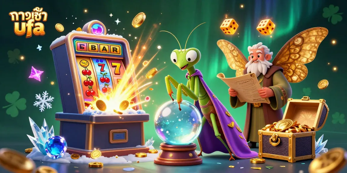 Experience exciting gaming action at ทางเข้าufa with vibrant casino elements and magical characters.