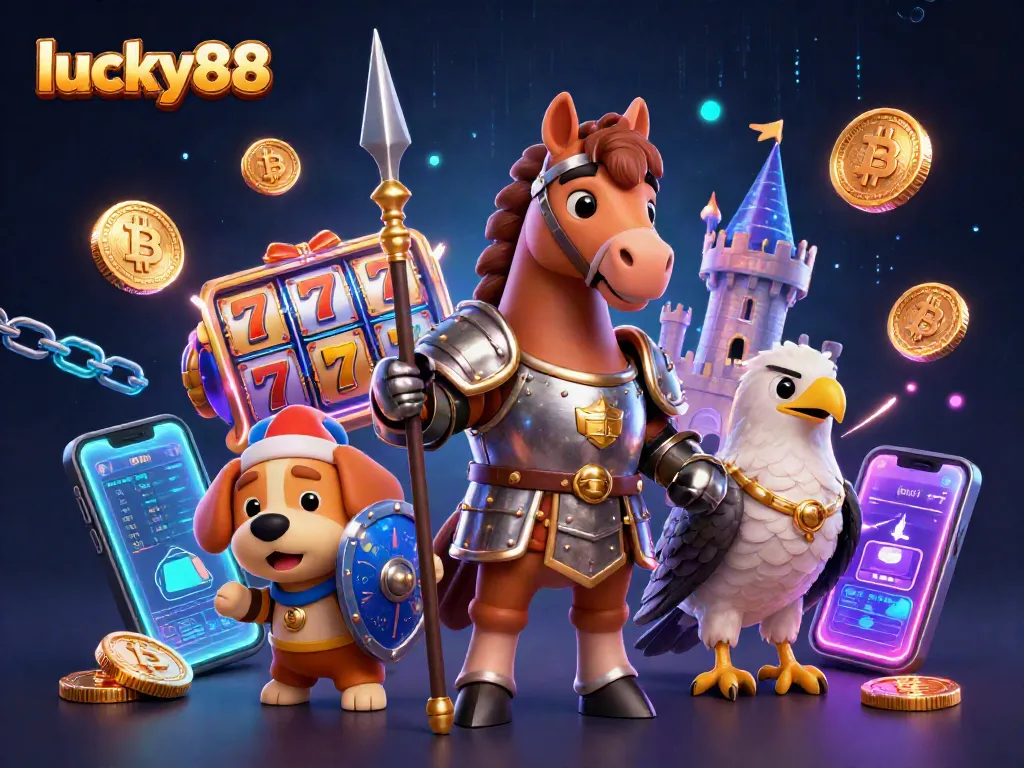 Experience thrilling gameplay with lucky88 slot reels in this vibrant medieval scene.