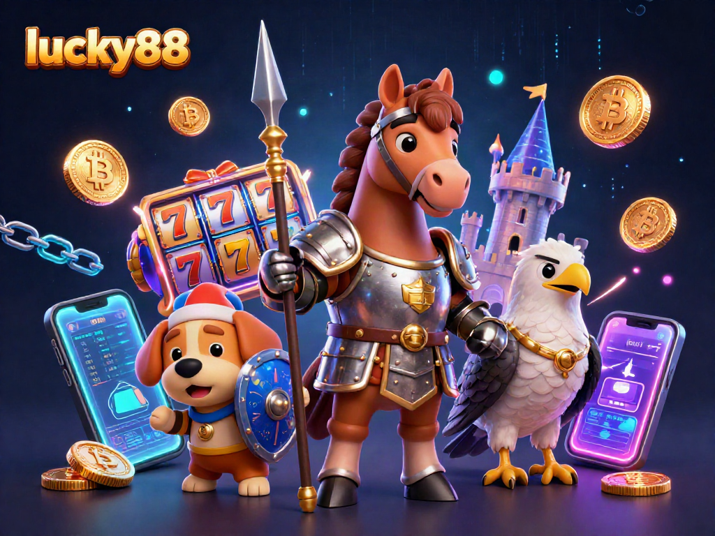 Experience thrilling gameplay with lucky88 slot reels in this vibrant medieval scene.