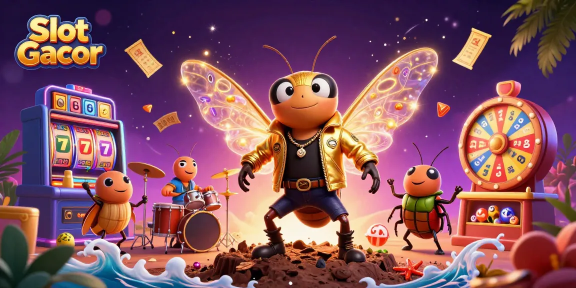 Experience captivating Slot Gacor action in a vibrant casino-themed digital illustration.