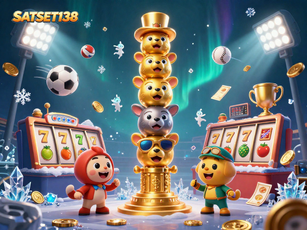 Menangkan hadiah besar di SATSET138 dengan simbol slot dan kemewahan kasino yang memukau.